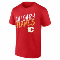 NHL Calgary Flames Big & Tall Hustle Personalized Name & Number T-Shirt