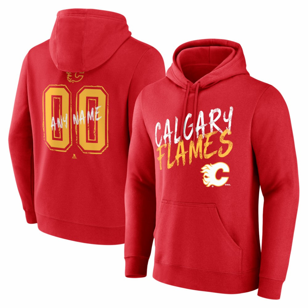 NHL Calgary Flames Hustle Personalized Name & Number Hoodie