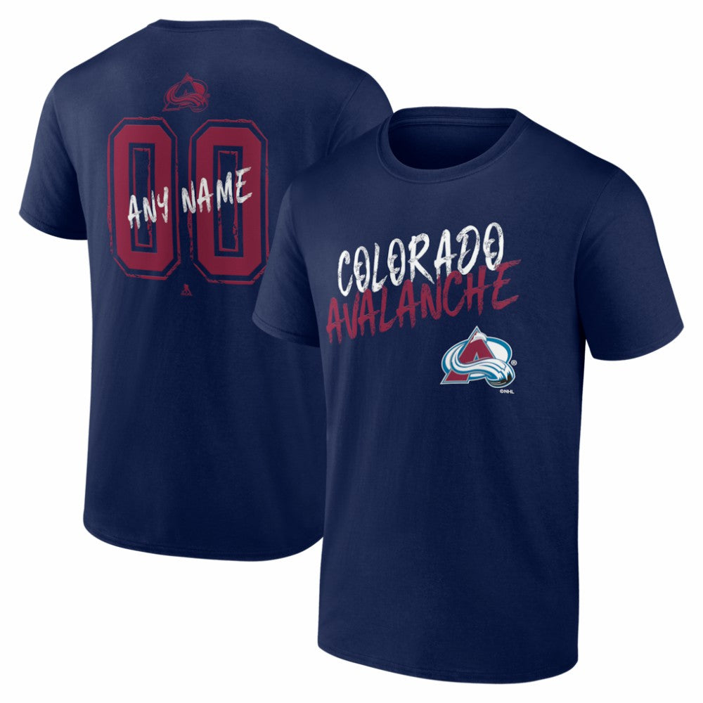 NHL Colorado Avalanche Big & Tall Hustle Personalized Name & Number T-Shirt