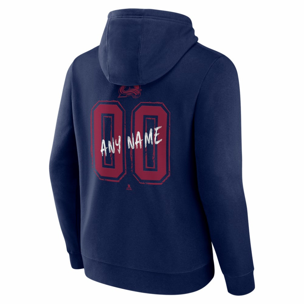 NHL Colorado Avalanche Hustle Personalized Name & Number Hoodie