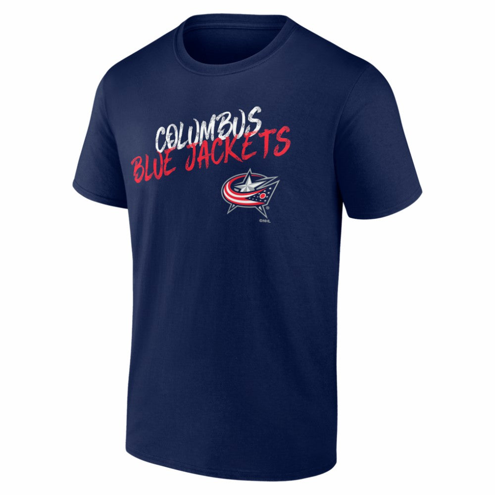 NHL Columbus Blue Jackets Big & Tall Hustle Personalized Name & Number T-Shirt