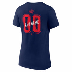 NHL Columbus Blue Jackets Women's Hustle Personalized Name & Number V-Neck T-Shirt