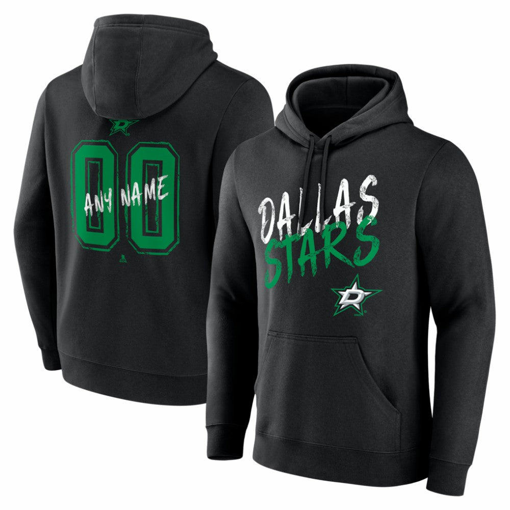 NHL Dallas Stars Hustle Personalized Name & Number Hoodie