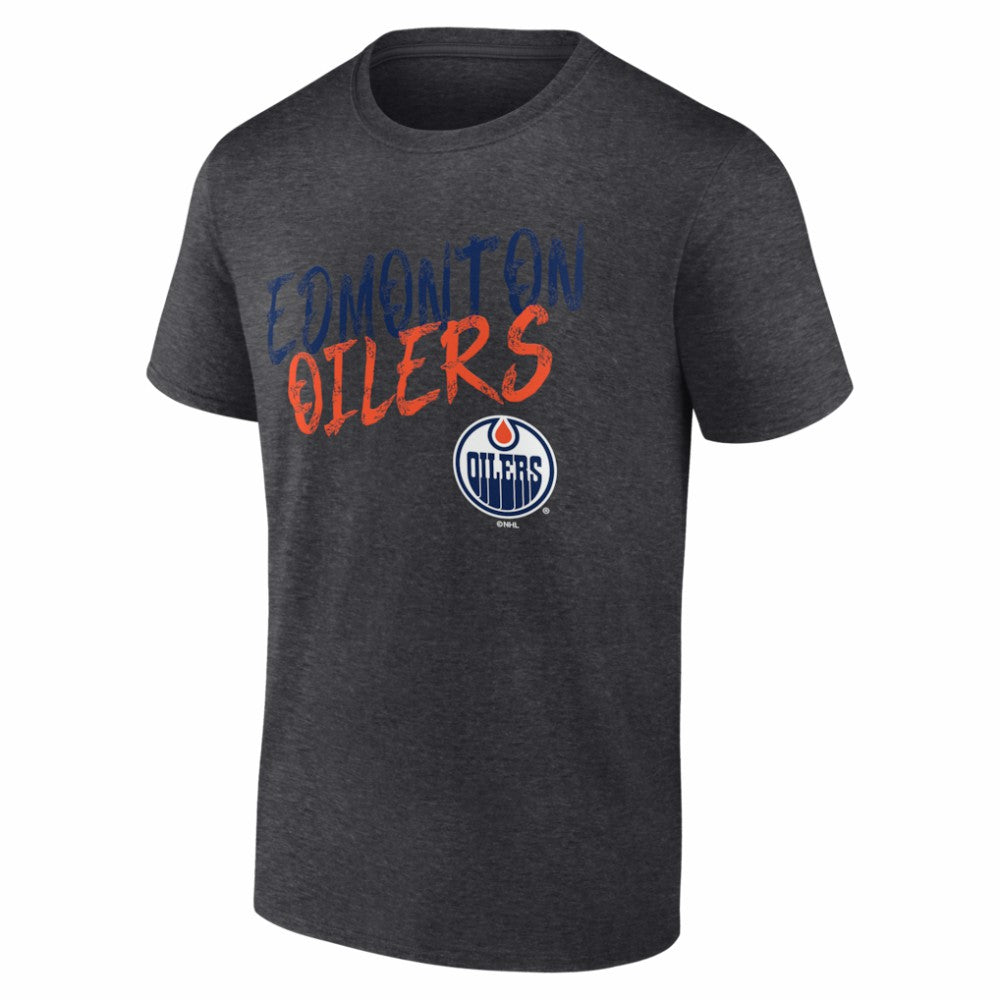 NHL Edmonton Oilers Big & Tall Hustle Personalized Name & Number T-Shirt