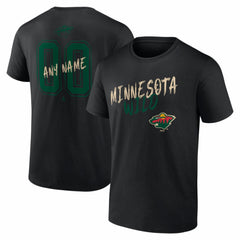 NHL Minnesota Wild Big & Tall Hustle Personalized Name & Number T-Shirt