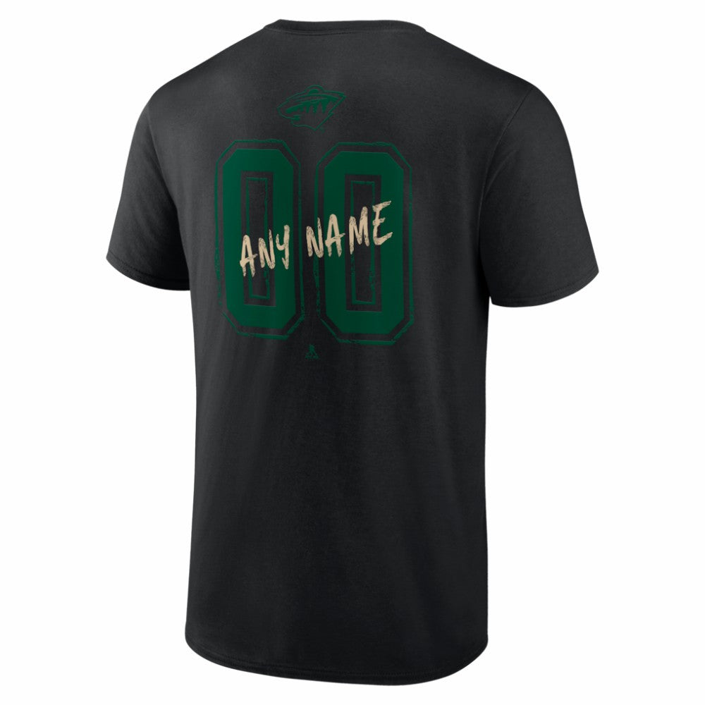 NHL Minnesota Wild Big & Tall Hustle Personalized Name & Number T-Shirt