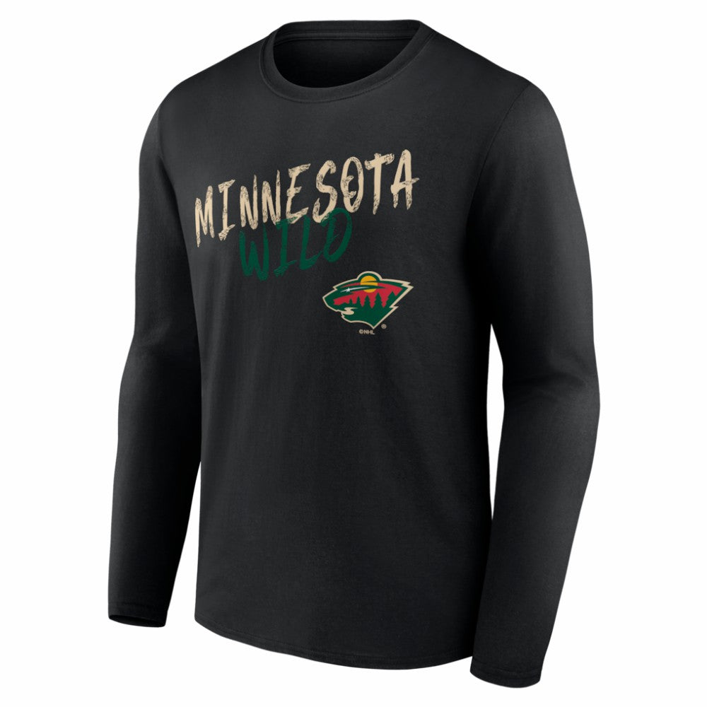 NHL Minnesota Wild Hustle Personalized Name & Number Long Sleeve T-Shirt
