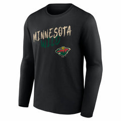 NHL Minnesota Wild Hustle Personalized Name & Number Long Sleeve T-Shirt