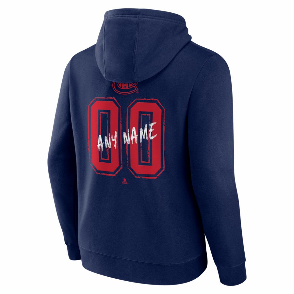 NHL Montreal Canadiens Big & Tall Hustle Personalized Name & Number Hoodie