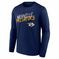 NHL Nashville Predators Hustle Personalized Name & Number Long Sleeve T-Shirt