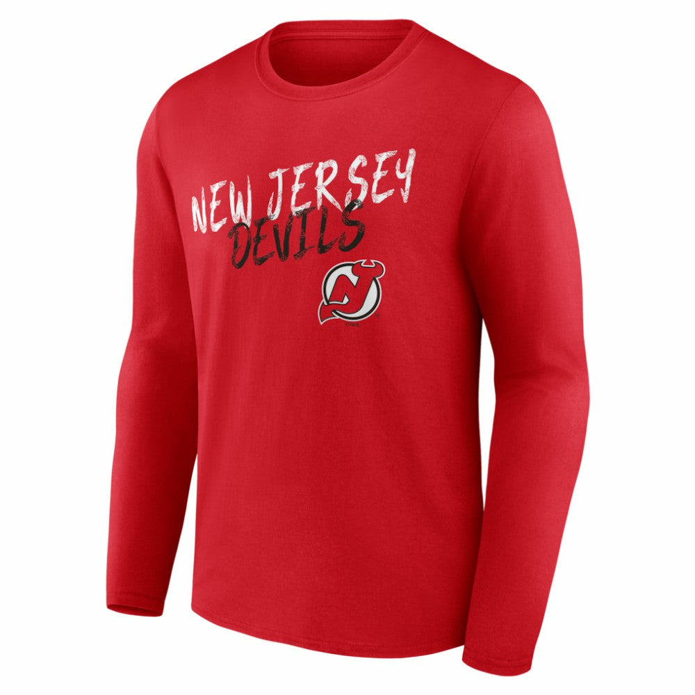 NHL New Jersey Devils Hustle Personalized Name & Number Long Sleeve T-Shirt