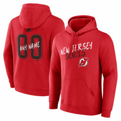 NHL New Jersey Devils Hustle Personalized Name & Number Hoodie