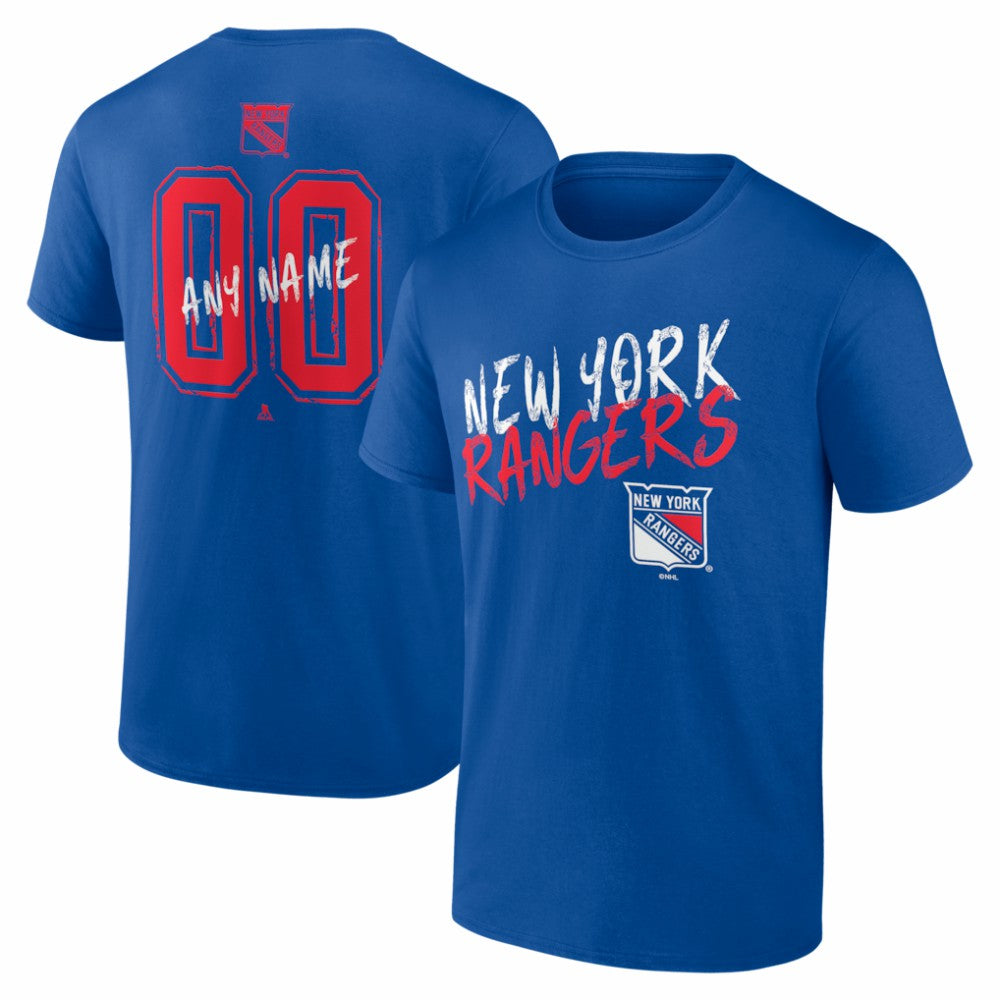 NHL New York Rangers Hustle Personalized Name & Number T-Shirt