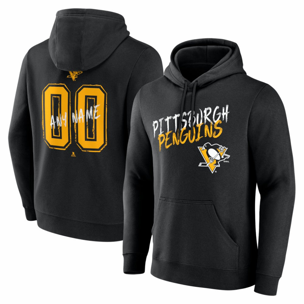 NHL Pittsburgh Penguins Big & Tall Hustle Personalized Name & Number Hoodie