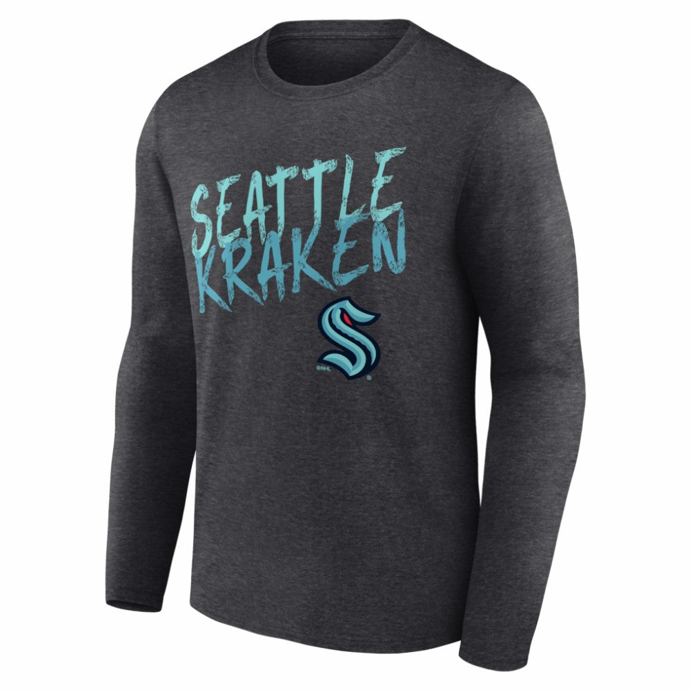 NHL Seattle Kraken Hustle Personalized Name & Number Long Sleeve T-Shirt