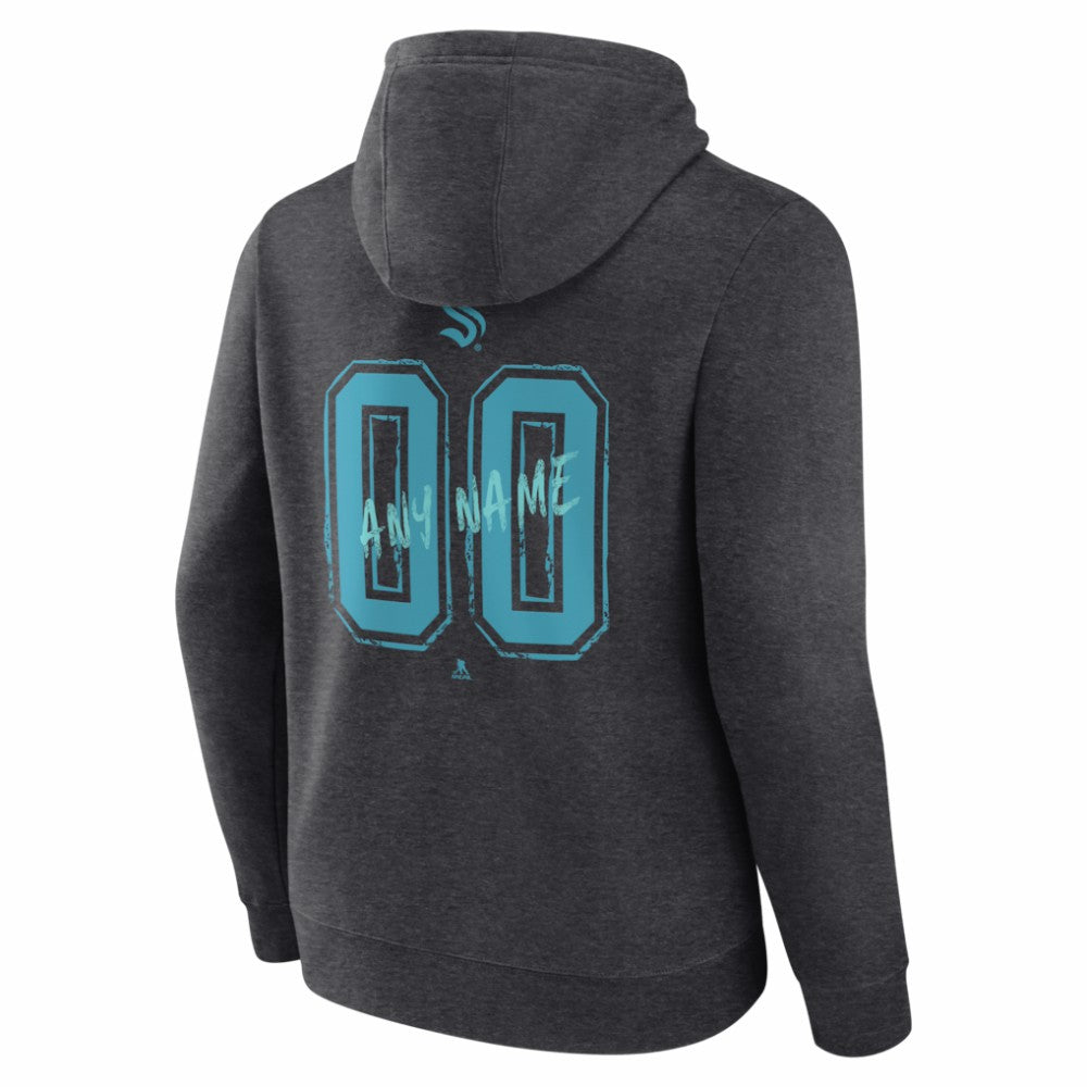 NHL Seattle Kraken Hustle Personalized Name & Number Hoodie