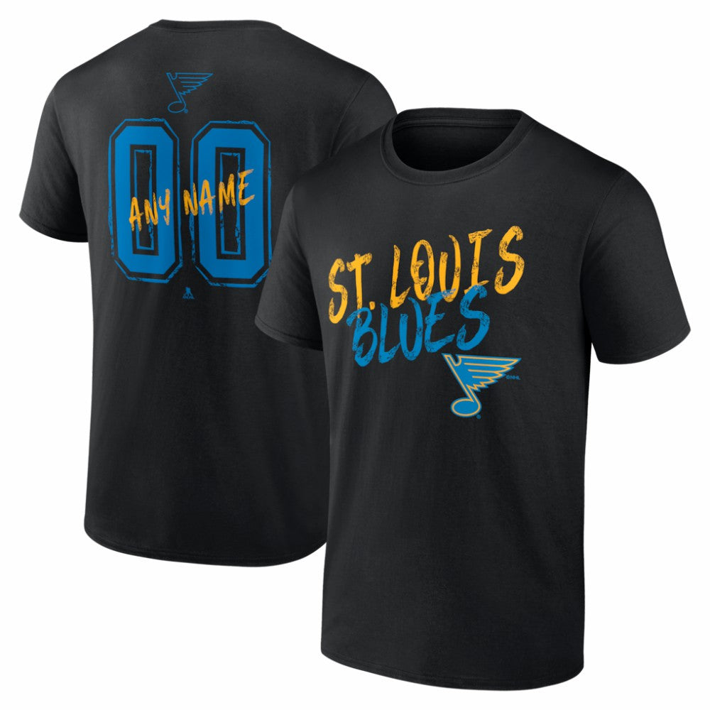 NHL St. Louis Blues Hustle Personalized Name & Number T-Shirt