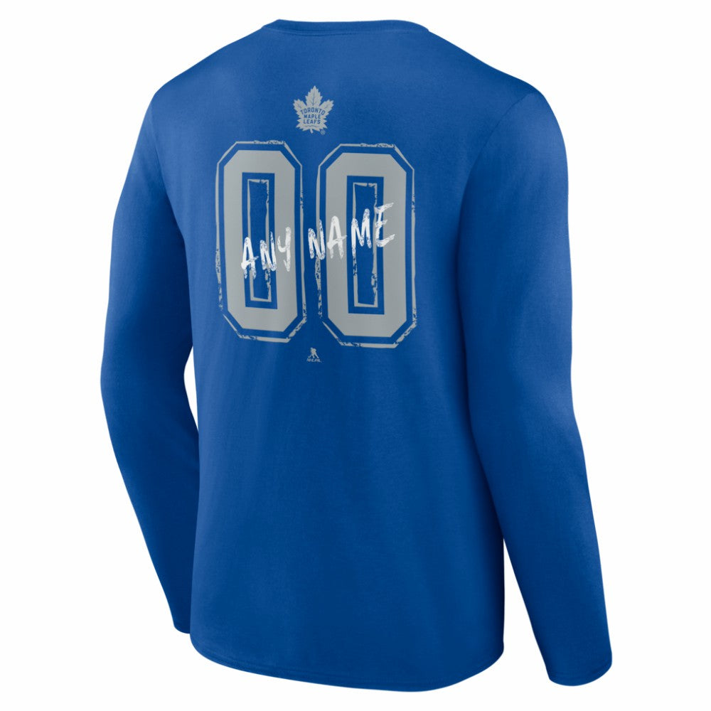 NHL Toronto Maple Leafs Hustle Personalized Name & Number Long Sleeve T-Shirt