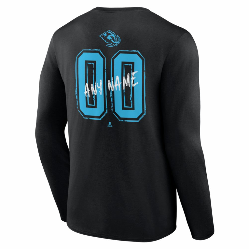 NHL Utah Mammoth Hustle Personalized Name & Number Long Sleeve T-Shirt