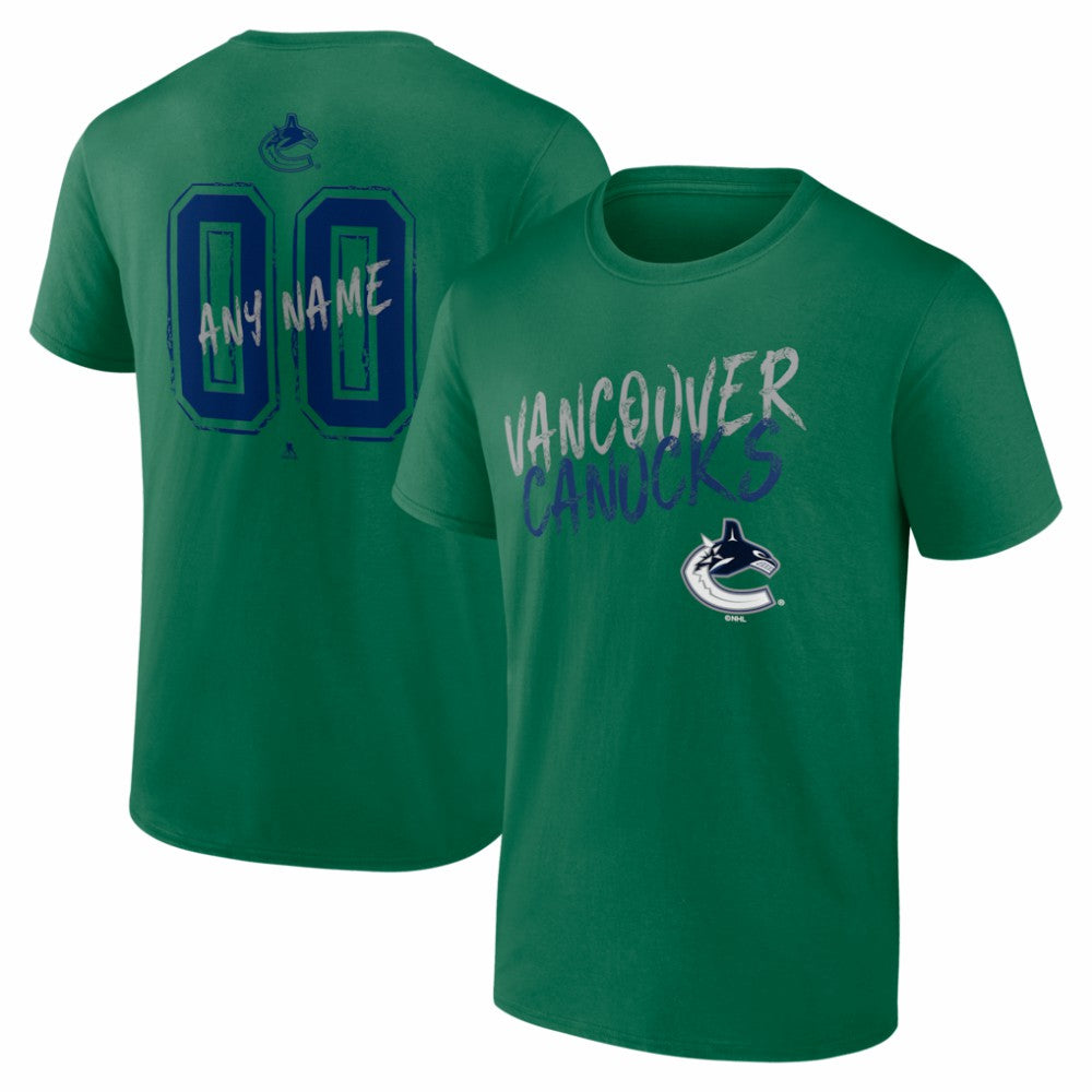 NHL Vancouver Canucks Hustle Personalized Name & Number T-Shirt