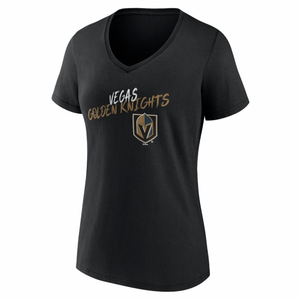 NHL Vegas Golden Knights Women's Hustle Personalized Name & Number V-Neck T-Shirt
