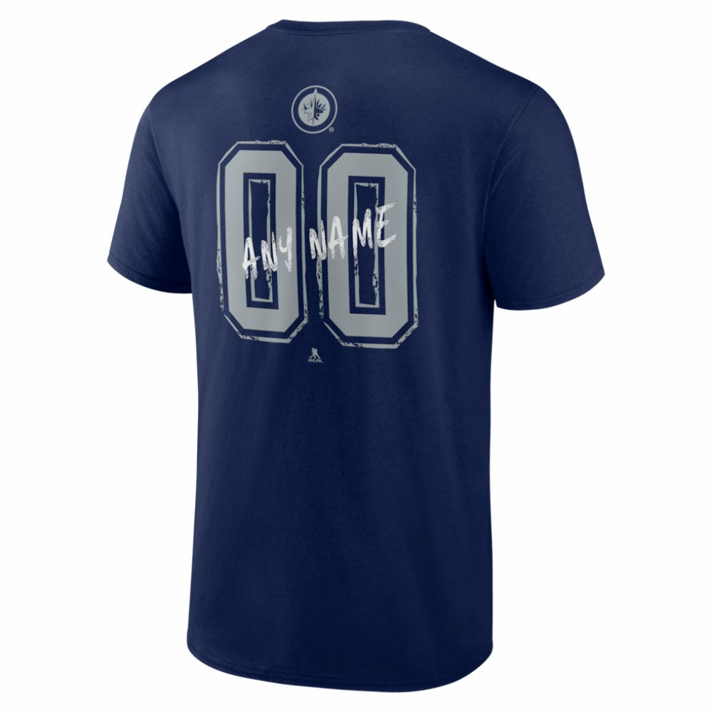 NHL Winnipeg Jets Big & Tall Hustle Personalized Name & Number T-Shirt