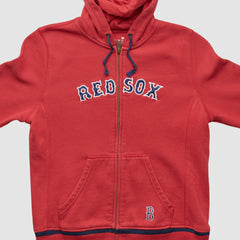 Red Boston Red Sox Nike 2000s Hooded Full Zip Sweatshirt