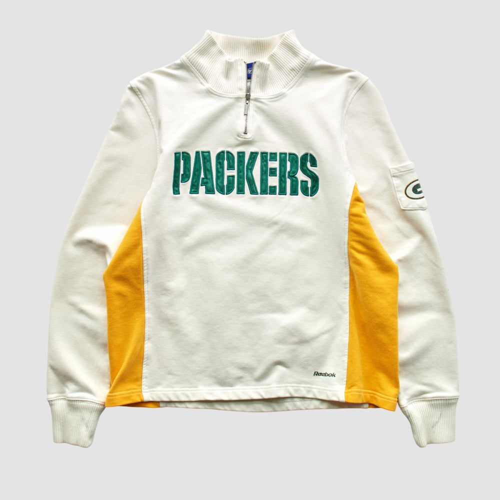 Reebok 2000s 1/4 Zip Sweatshirt - Green Bay Packers Sweatshirts