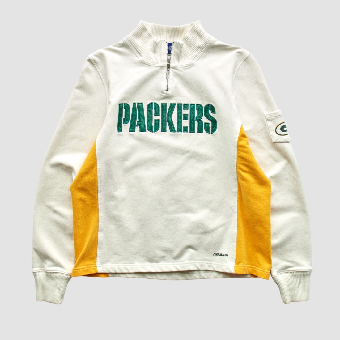 Reebok 2000s 1/4 Zip Sweatshirt - Green Bay Packers Sweatshirts