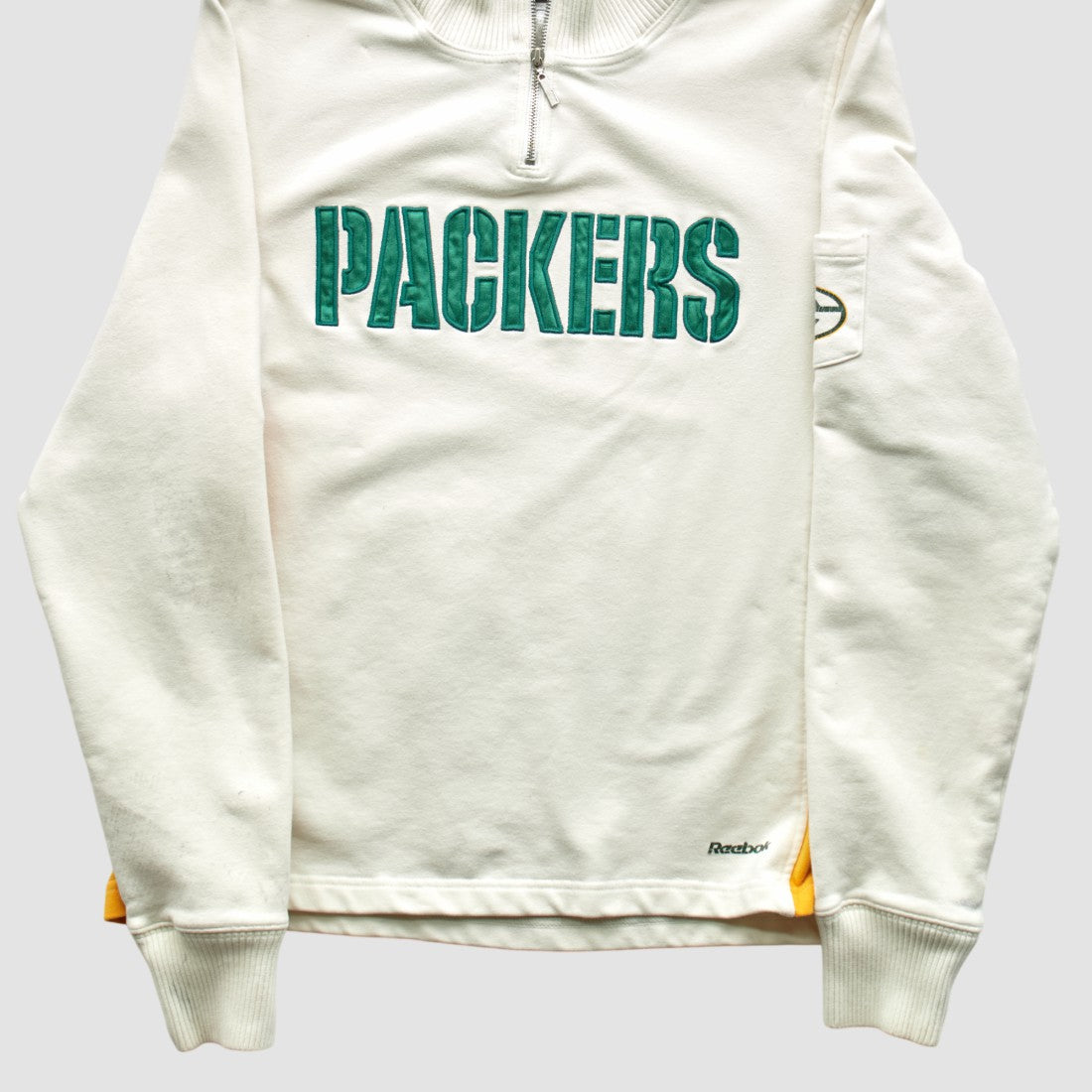 Reebok 2000s 1/4 Zip Sweatshirt - Green Bay Packers Sweatshirts