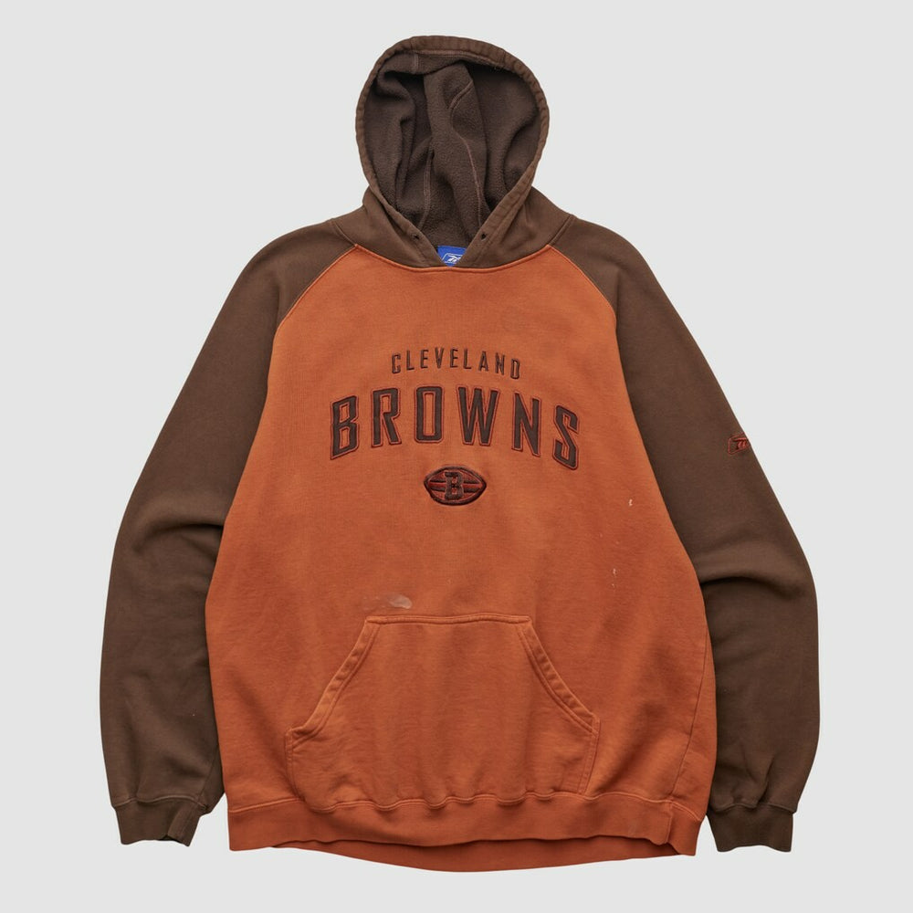 Reebok 2000s Hooded Pullover Sweatshirt - Cleveland Browns Pullover