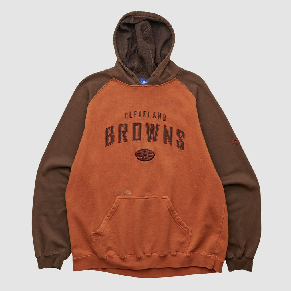 Reebok 2000s Hooded Pullover Sweatshirt - Cleveland Browns Pullover