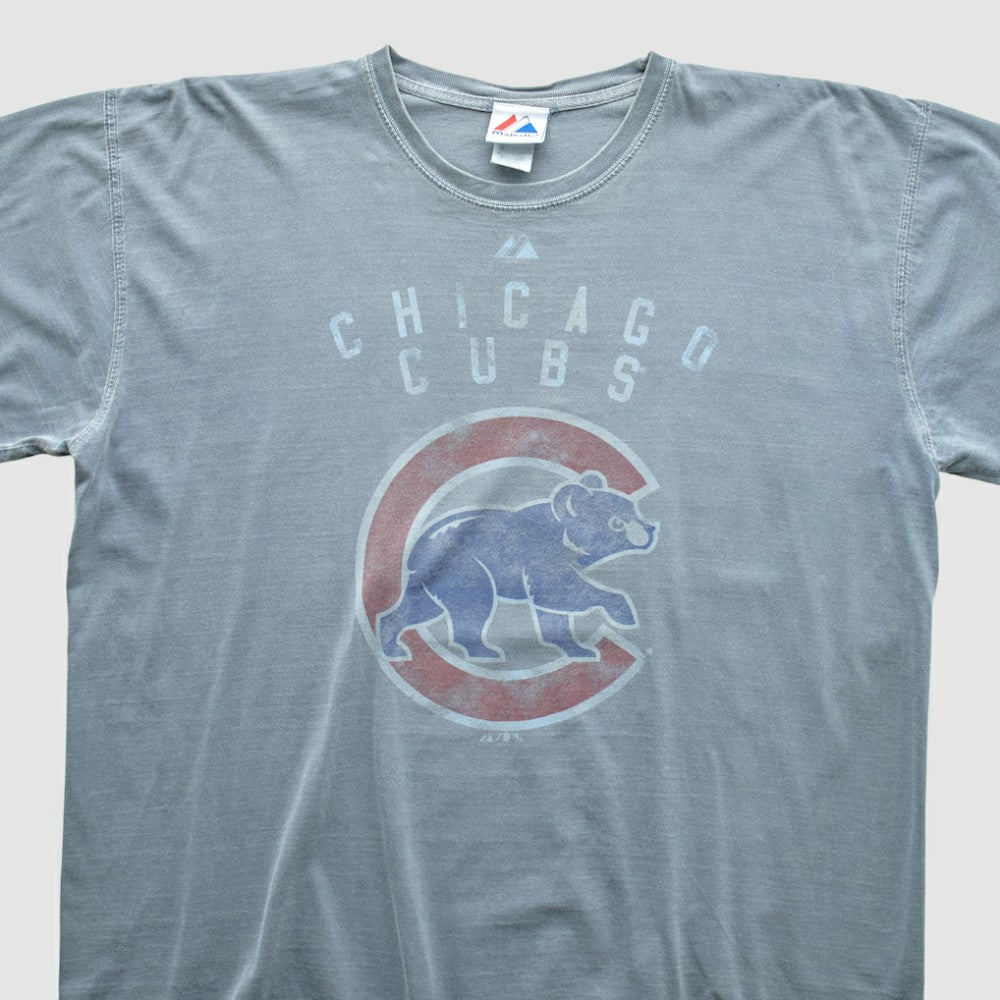 Gray Chicago Cubs Majestic 2000s T-shirt