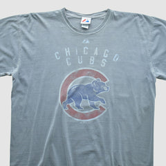 Gray Chicago Cubs Majestic 2000s T-shirt