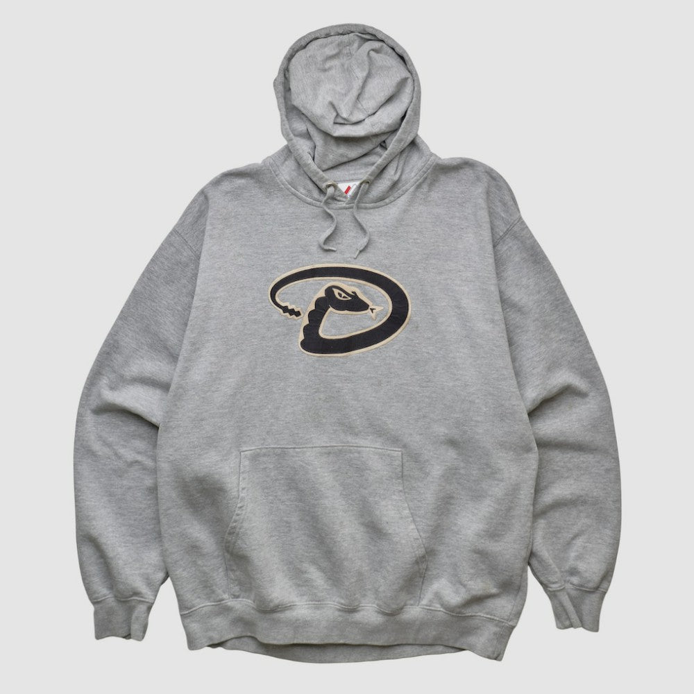 Heather Gray Arizona Diamondbacks Majestic 2000s Hooded Pullover Sweatshirt