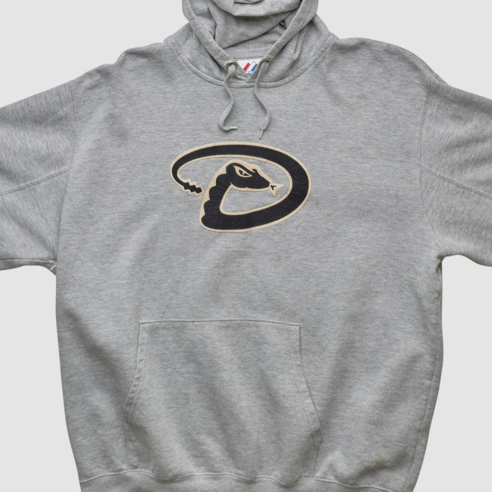 Heather Gray Arizona Diamondbacks Majestic 2000s Hooded Pullover Sweatshirt