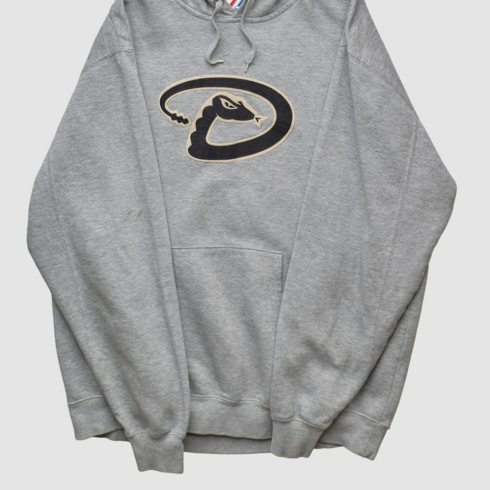 Heather Gray Arizona Diamondbacks Majestic 2000s Hooded Pullover Sweatshirt