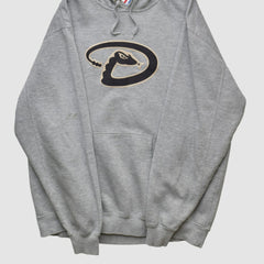 Heather Gray Arizona Diamondbacks Majestic 2000s Hooded Pullover Sweatshirt