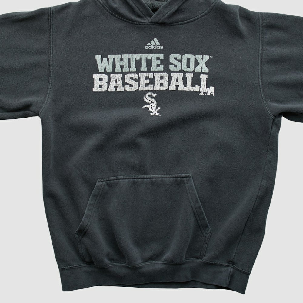 Charcoal Chicago White Sox Adidas 2010s Hooded Pullover Sweatshirt