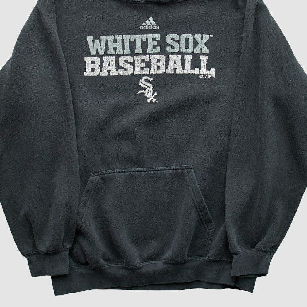 Charcoal Chicago White Sox Adidas 2010s Hooded Pullover Sweatshirt