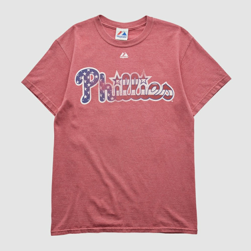 Red Philadelphia Phillies Majestic 2000s T-shirt