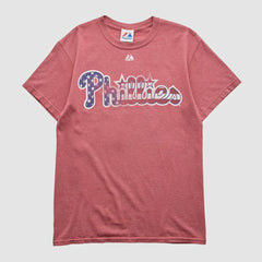 Red Philadelphia Phillies Majestic 2000s T-shirt