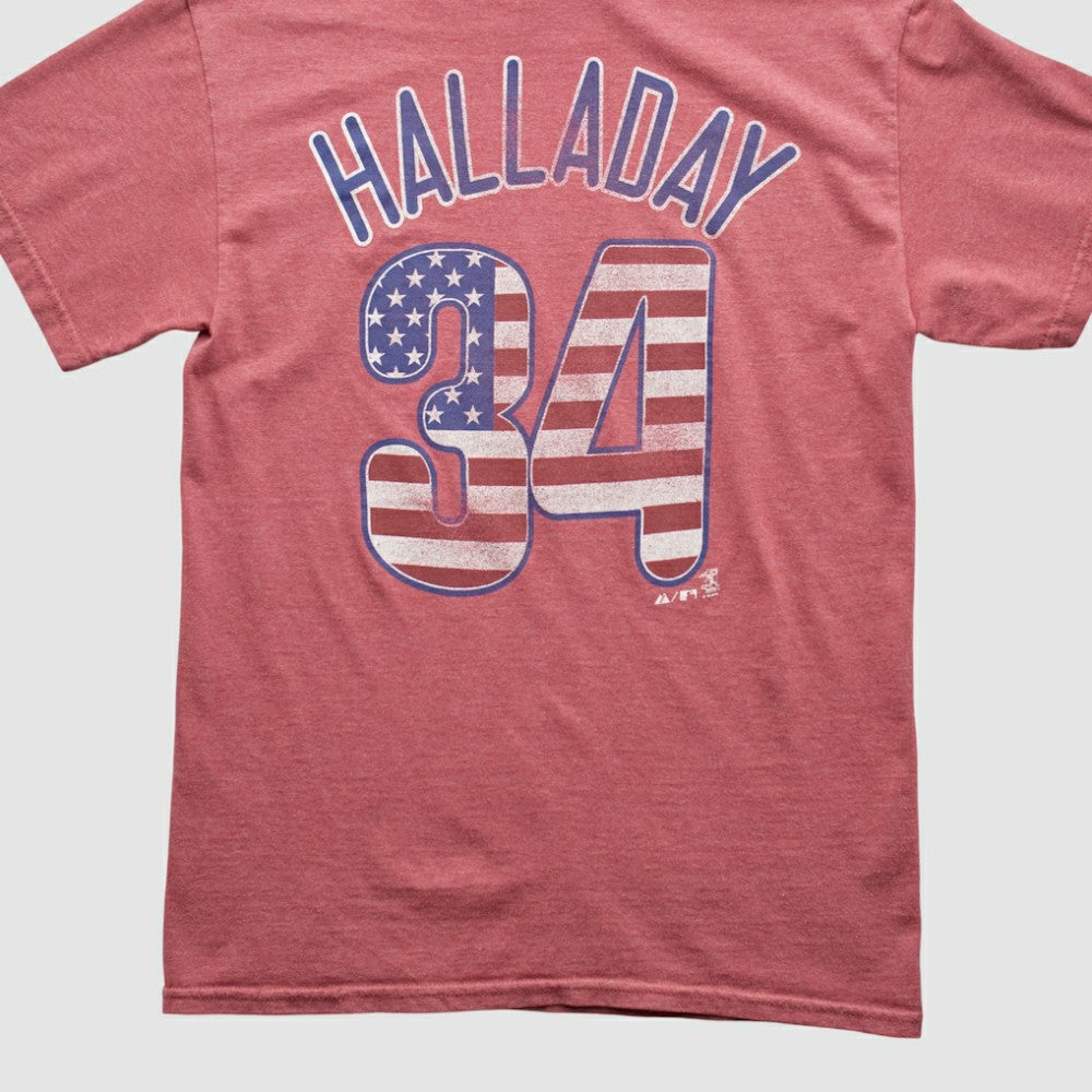 Red Philadelphia Phillies Majestic 2000s T-shirt