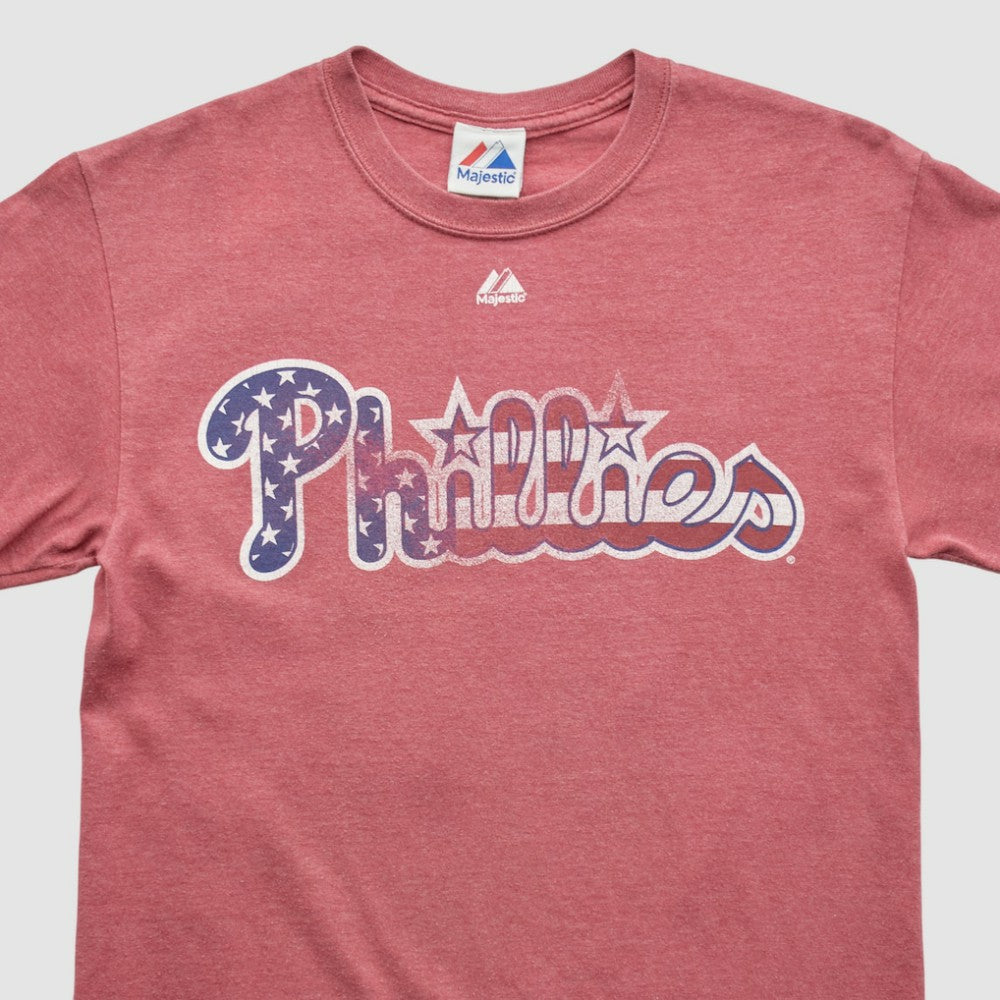 Red Philadelphia Phillies Majestic 2000s T-shirt