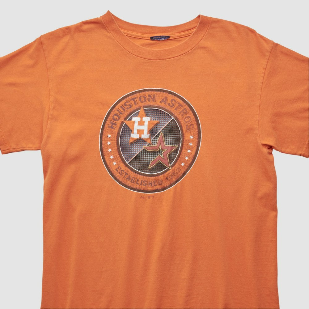 Orange Houston Astros 2000s T-shirt
