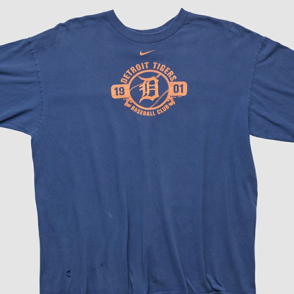 Navy Detroit Tigers Nike 2000s Long Sleeve T-shirt