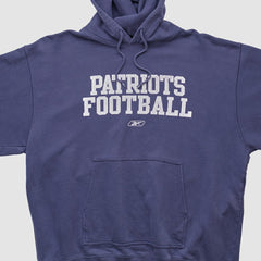Reebok 2000s Hooded Pullover Sweatshirt - New England Patriots Pullover