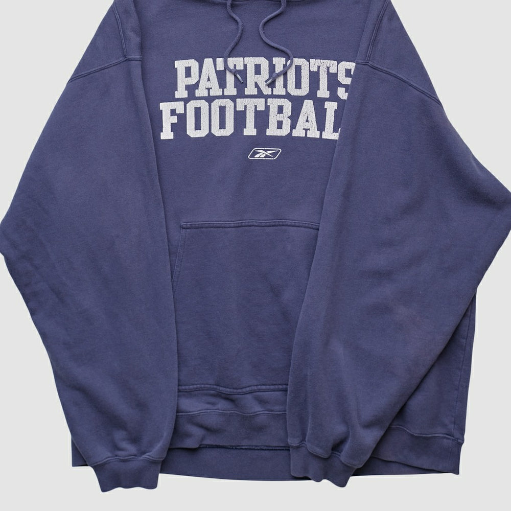 Reebok 2000s Hooded Pullover Sweatshirt - New England Patriots Pullover