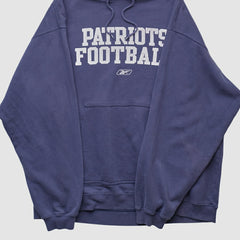 Reebok 2000s Hooded Pullover Sweatshirt - New England Patriots Pullover