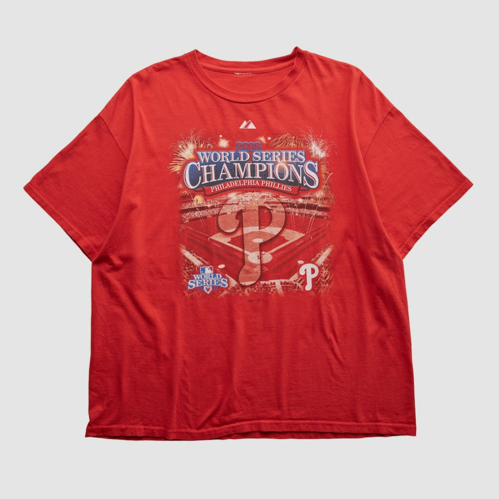Red Philadelphia Phillies Majestic 2008 T-shirt
